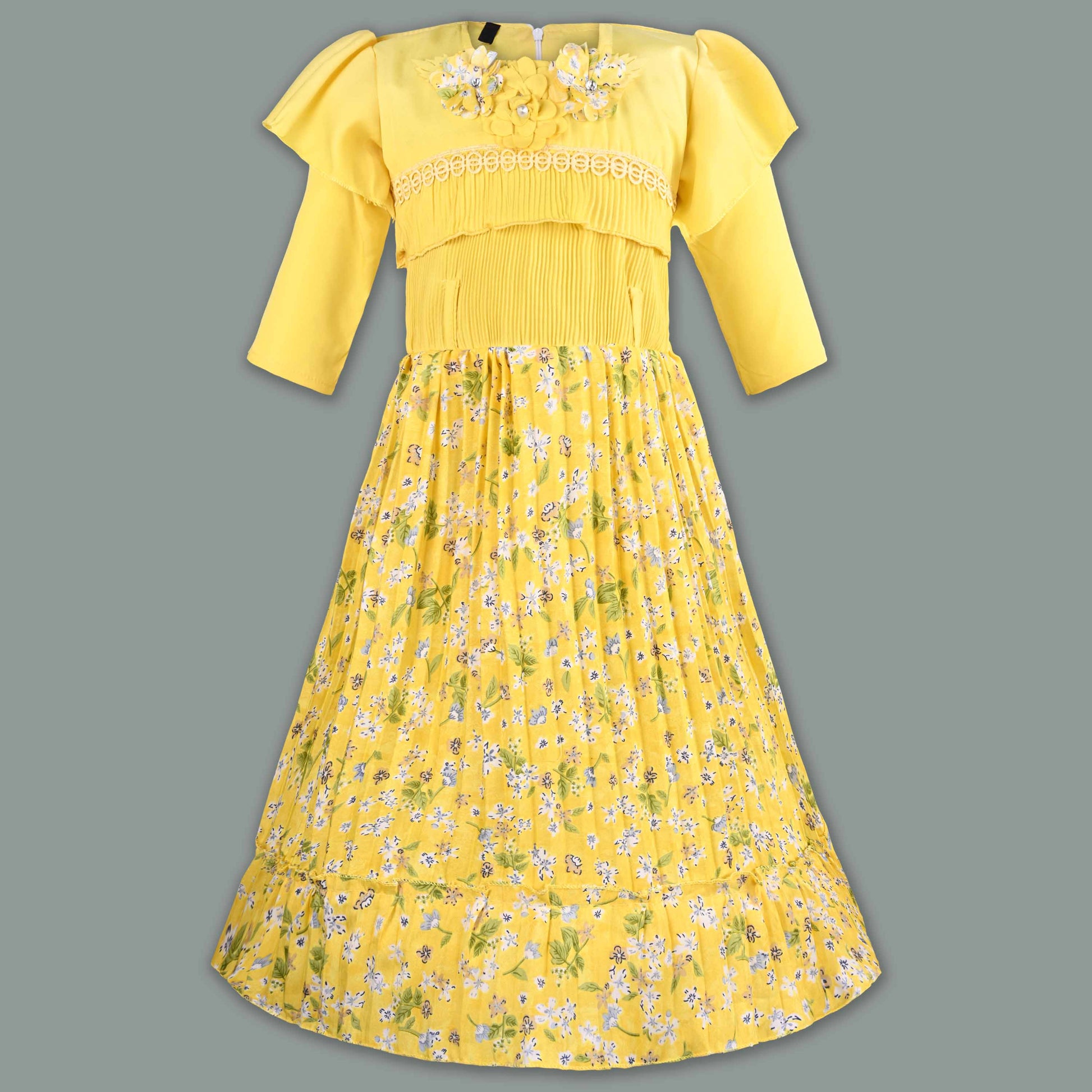 Buy Premium Baby Girls Floral Satin Summer Dress Online