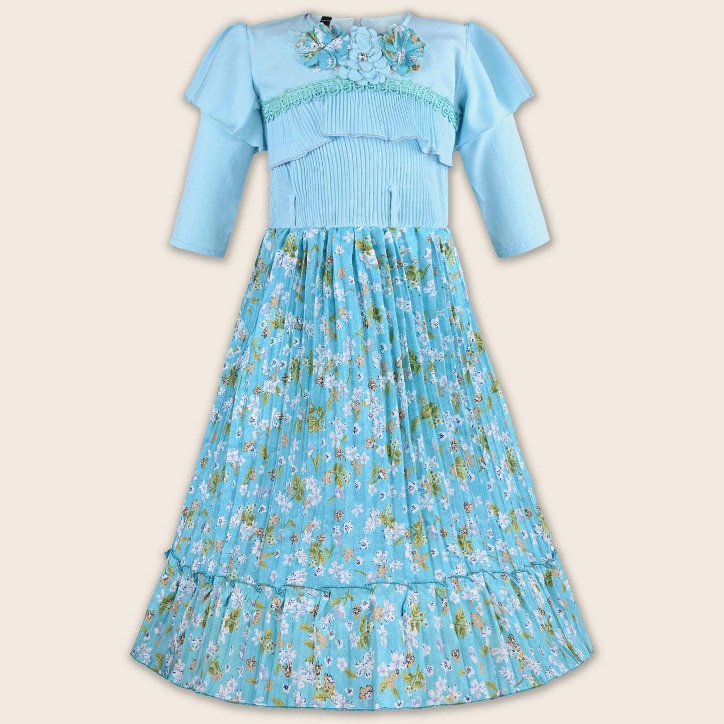 Buy Premium Baby Girls Floral Satin Summer Dress Online