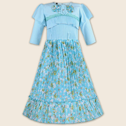Buy Premium Baby Girls Floral Satin Summer Dress Online
