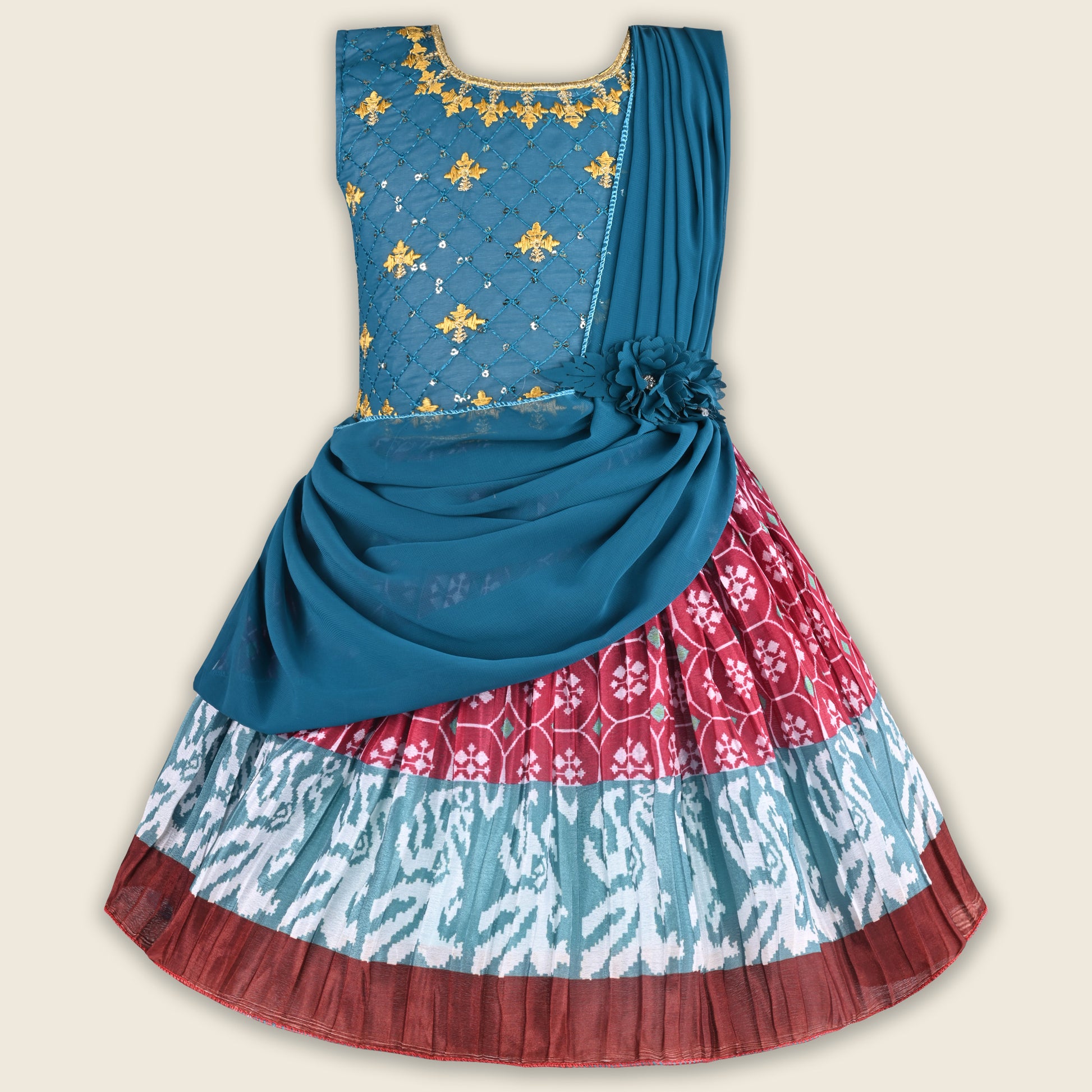 Buy Premium Baby Girls Ethnic Georgette Dress Online