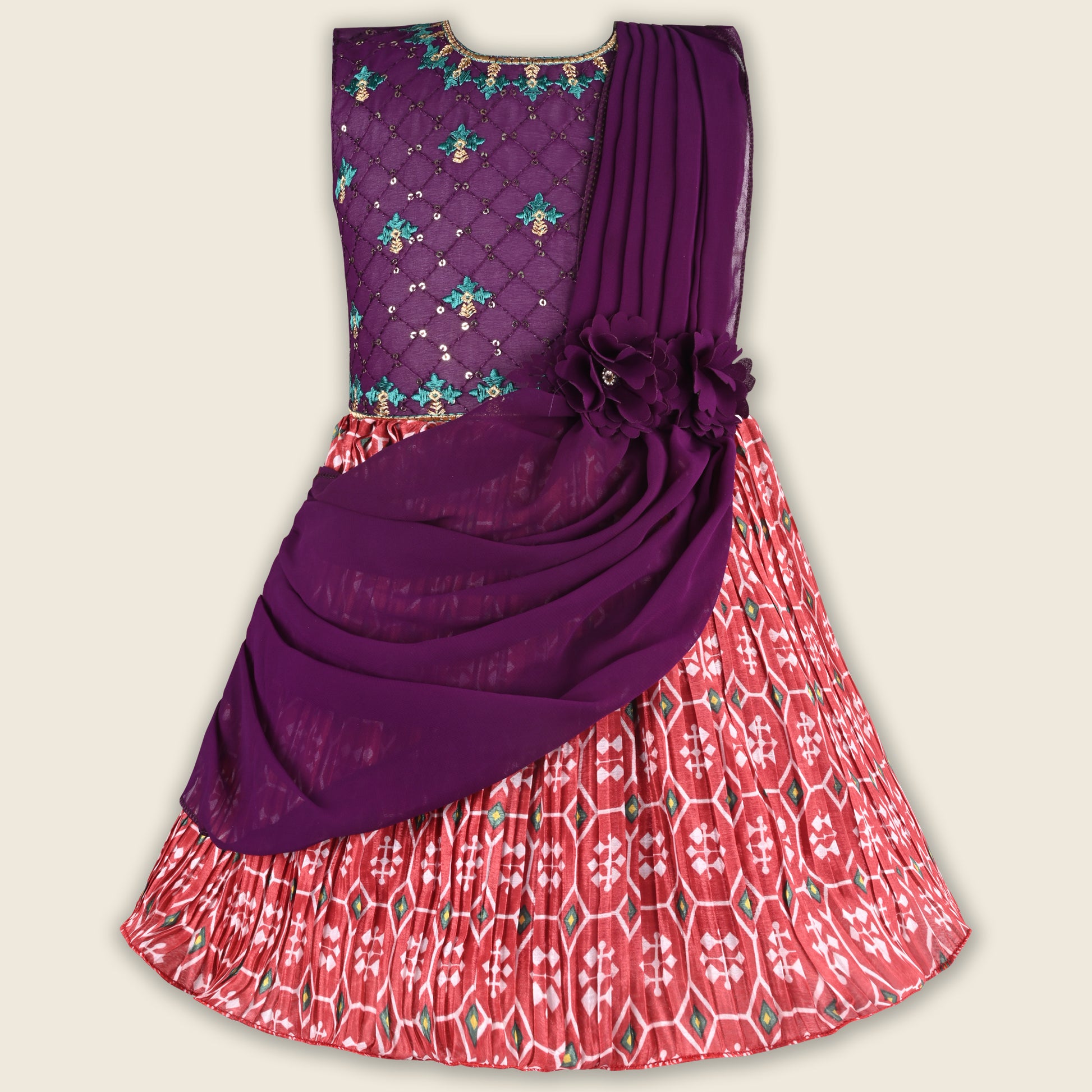 Buy Premium Baby Girls Ethnic Georgette Dress Online