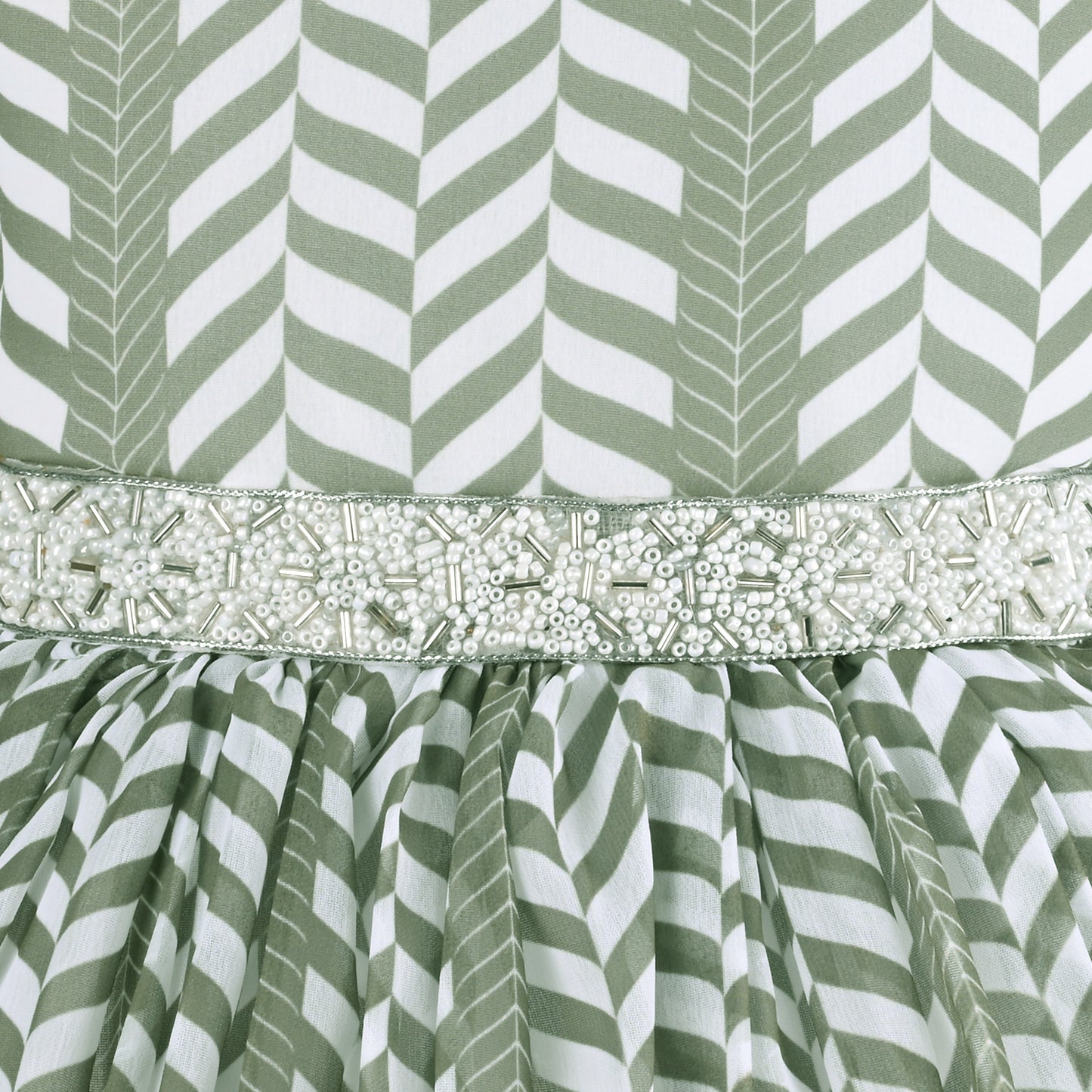 Elegant Puff Sleeve Georgette Party Dress for Girls