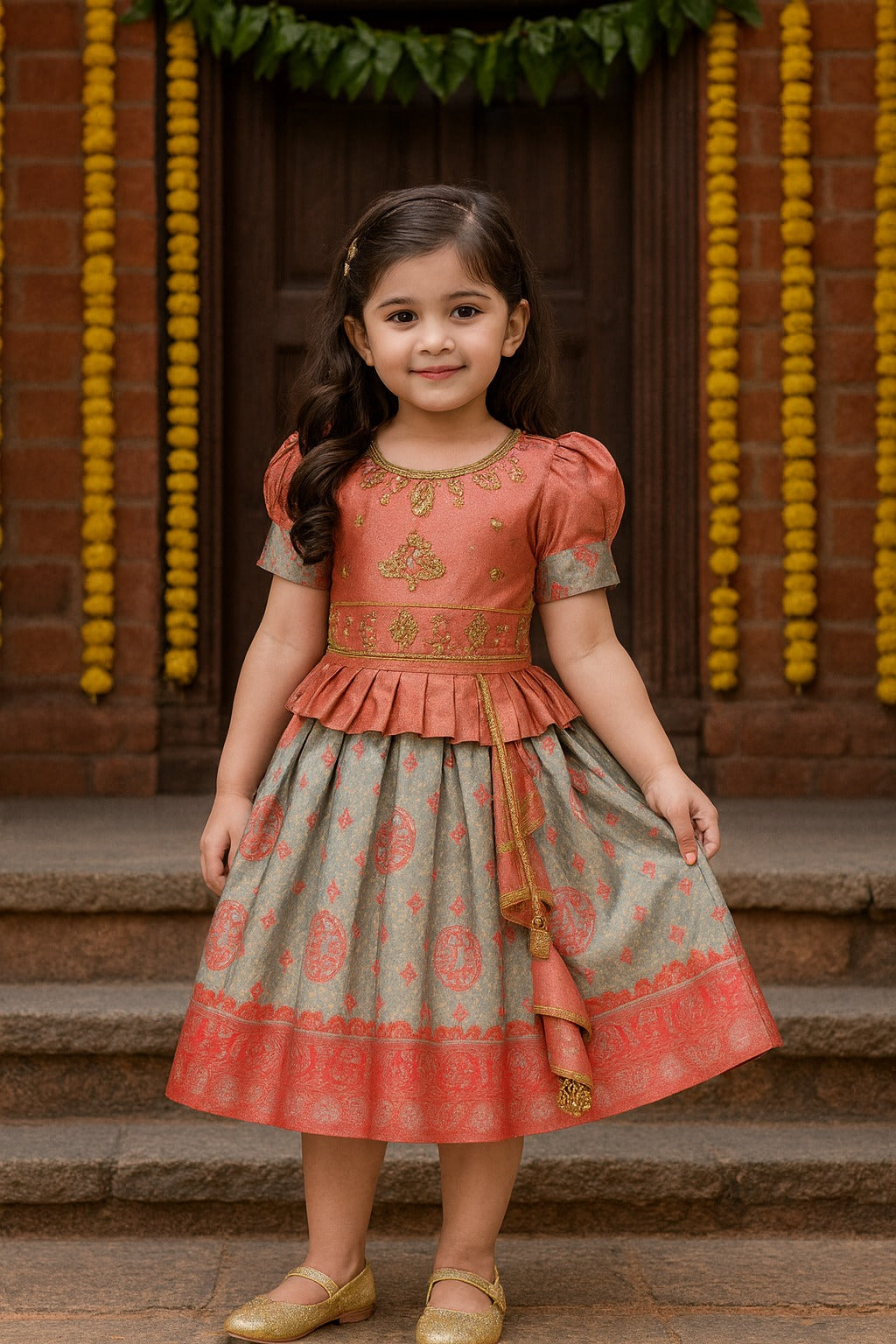 Buy Baby Girls Navratri & Diwali Dresses | Girls Ethnic Festive Frocks Online