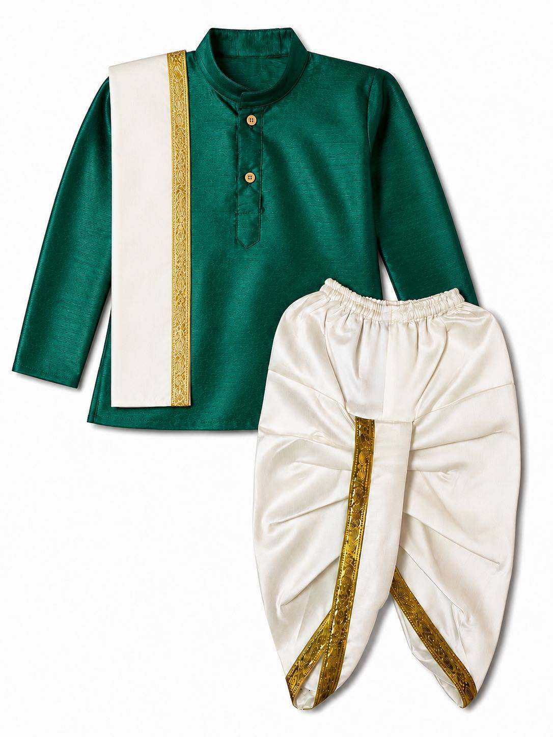 Ethnic Art Silk Kurta Dhoti SetArt Silk Kurta Dhoti Set