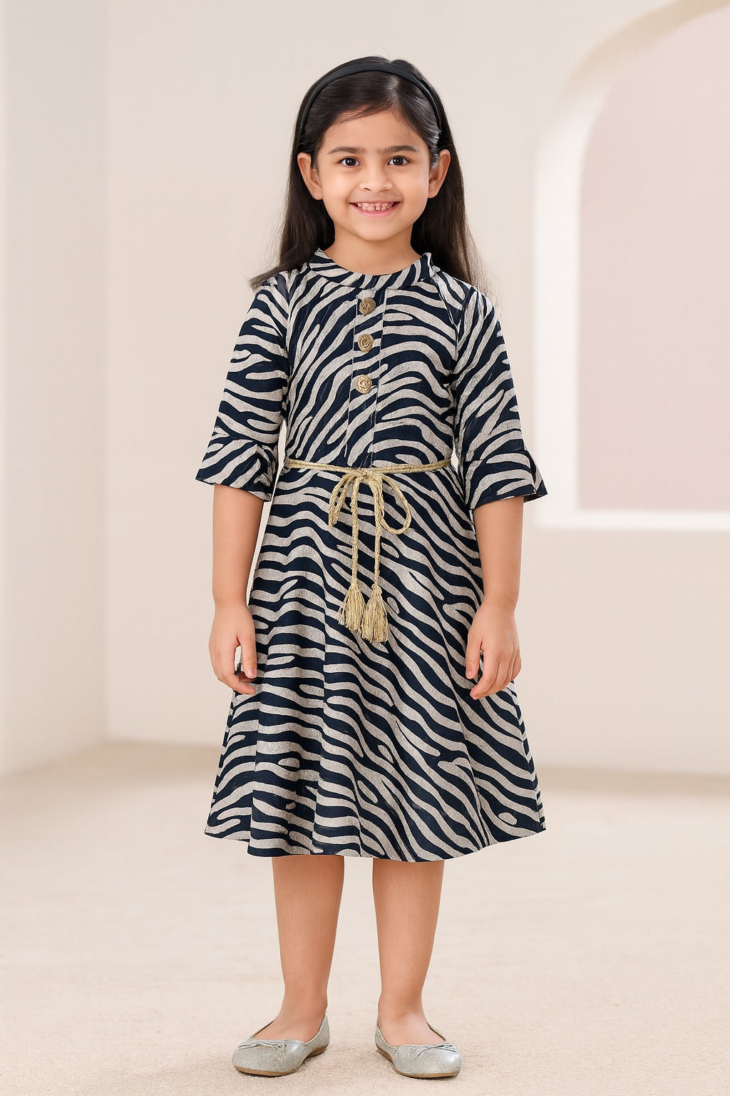 Girls Party Wear Dress - fm01blk