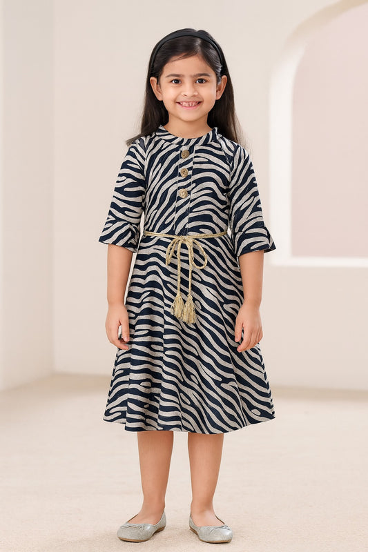 Girls Party Wear Dress - fm01blk