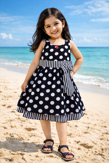 Wish Karo Baby Girl's A-Line Knee Length Dress(FRB125w)