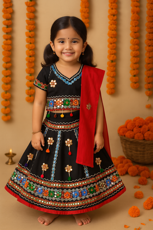 Girl's Cotton Ghaghra Choli, Leghnga Choli, Chania Choli 144