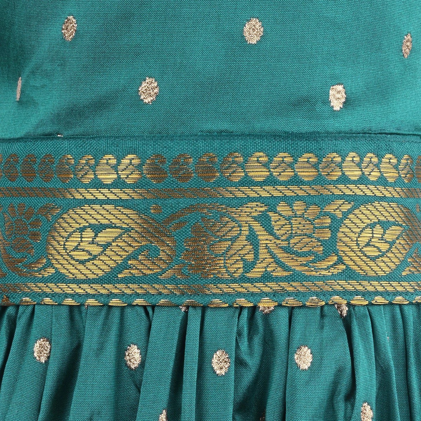 Girls Pattu Pavadai Art Silk Lehenga Choli – Traditional Stitched Ethnic Wear