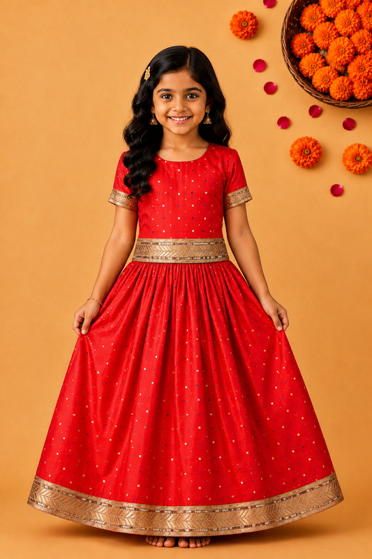 Girls Lehenga Choli Ethnic Wear Embroidered Lehenga Choli