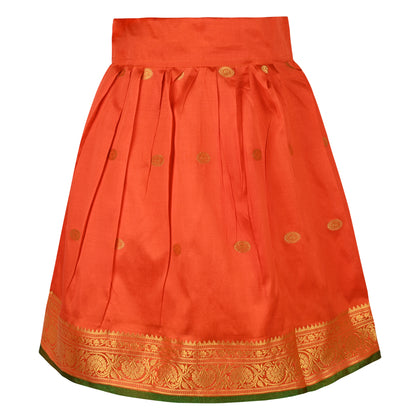 Buy Premium Baby Girls Ethnic Silk Pattu Pavadai Dress