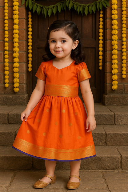 Baby Girls Ethnic Frock Dress at Wholesale Price