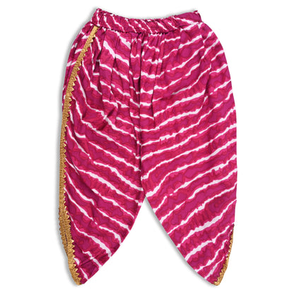 Girls Embroidered Dhoti Pant Set