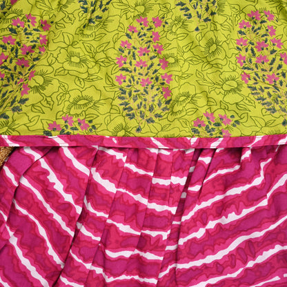 Girls Embroidered Dhoti Pant Set