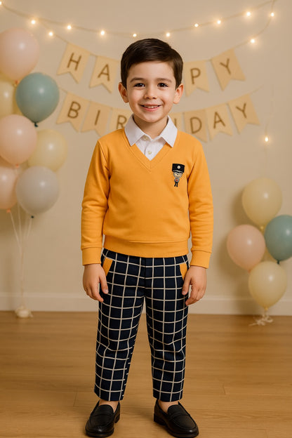 Wish Karo Cotton Clothing Set for Baby Boys hfs598y