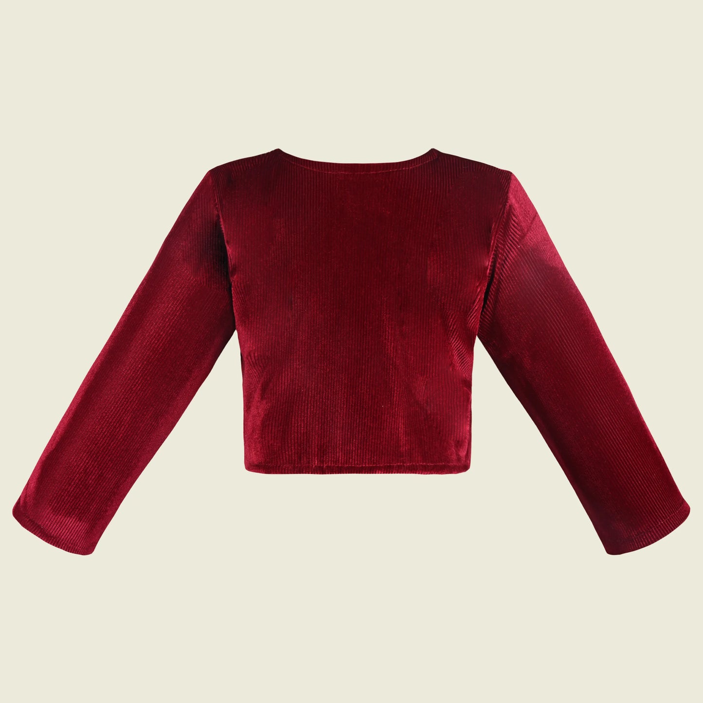 Baby Girls Velvet Party Wear Shrug | Stylish Bolero Jacket with Bow Brooch