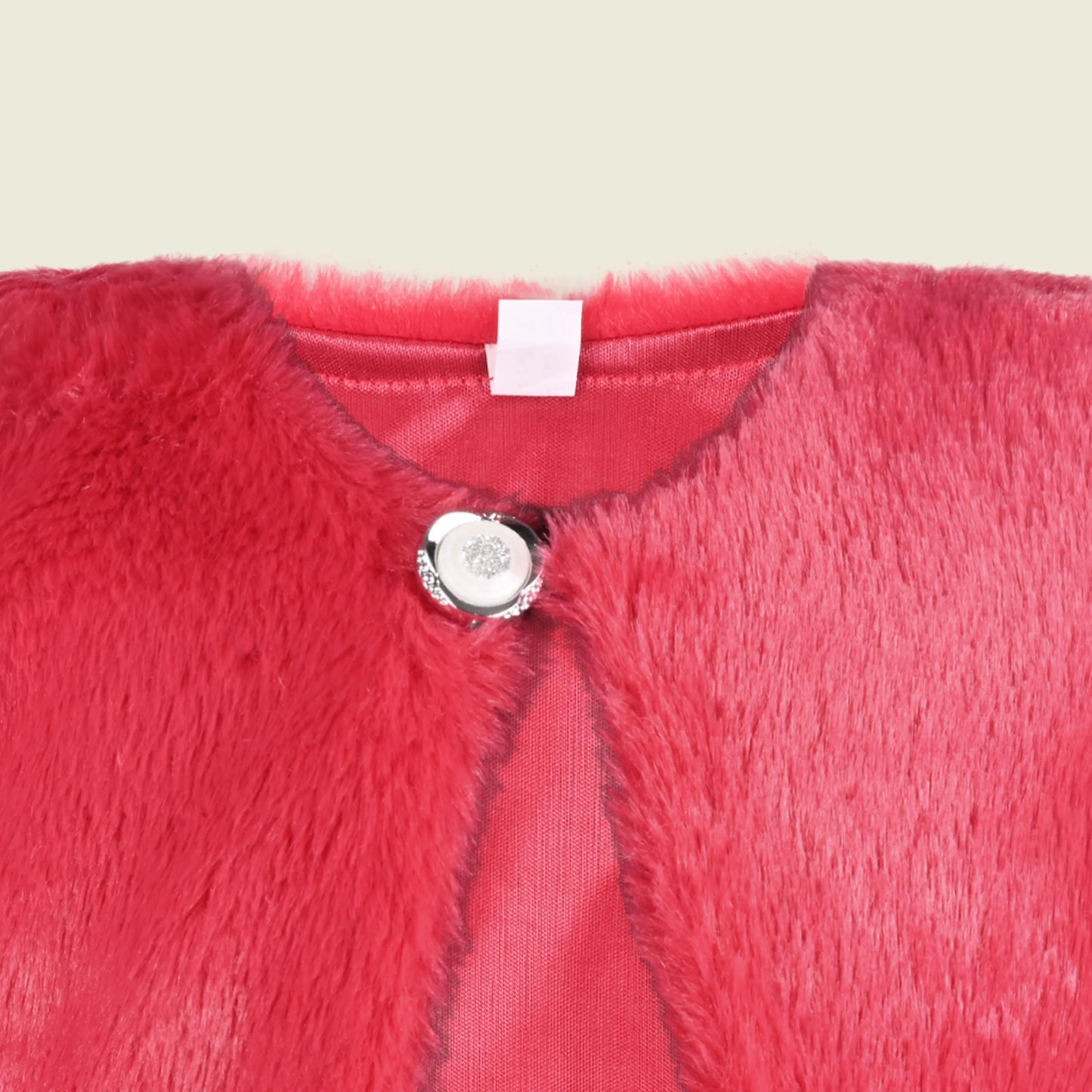 Baby Girls Fur Party Shrug | Soft Faux Fur Winter Jacket | Warm Ethnic & Western Layering Shrug