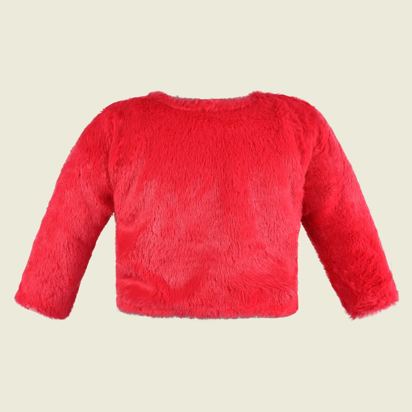 Baby Girls Fur Party Shrug | Soft Faux Fur Winter Jacket | Warm Ethnic & Western Layering Shrug