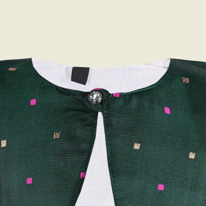 Baby Girls Satin Party Shrug | Elegant Satin Jacket for Frocks & Gowns | Pink Festive & Wedding Wear Shrug