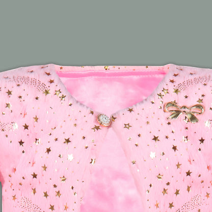 Stylish Premium Girls White Fur Shrug Jacket