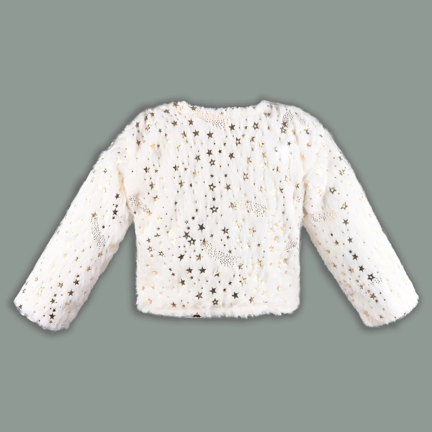 Stylish Premium Girls White Fur Shrug Jacket