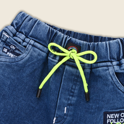 Boys Cotton Elastic Casual Trouser