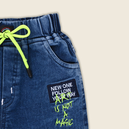 Boys Cotton Elastic Casual Trouser