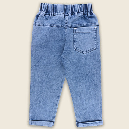 Boys Cotton Elastic Casual Trouser