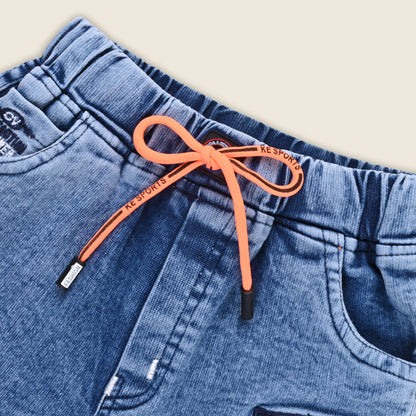 Boys Cotton Elastic Casual Trouser
