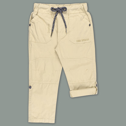 Boys Cotton Elastic Waist Casual Trouser