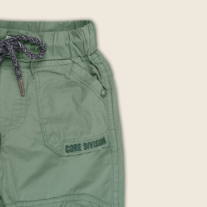 Boys Cotton Elastic Waist Casual Trouser