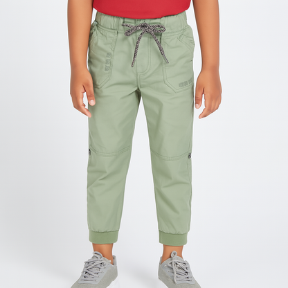 Boys Cotton Elastic Waist Casual Trouser