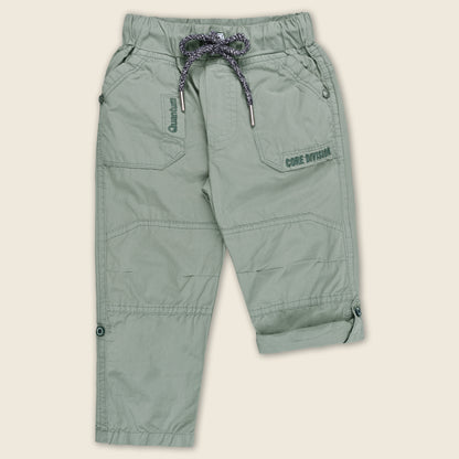 Boys Cotton Elastic Waist Casual Trouser