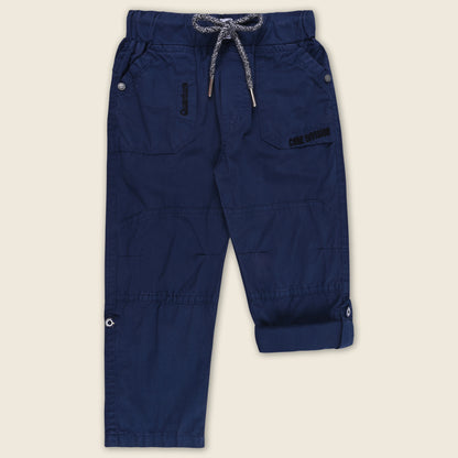 Boys Cotton Elastic Waist Casual Trouser