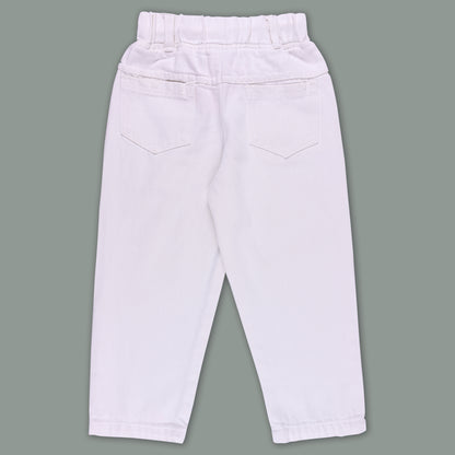 Boys Corduroy Cartoon Bear Elastic Trouser