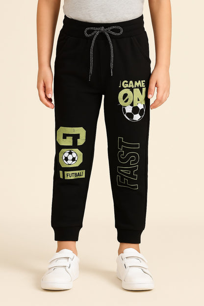Boys Edgy Print Elastic Casual Jogger