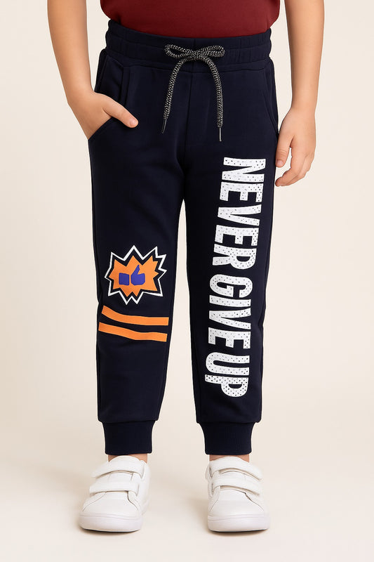 Boys Edgy Print Elastic Casual Jogger