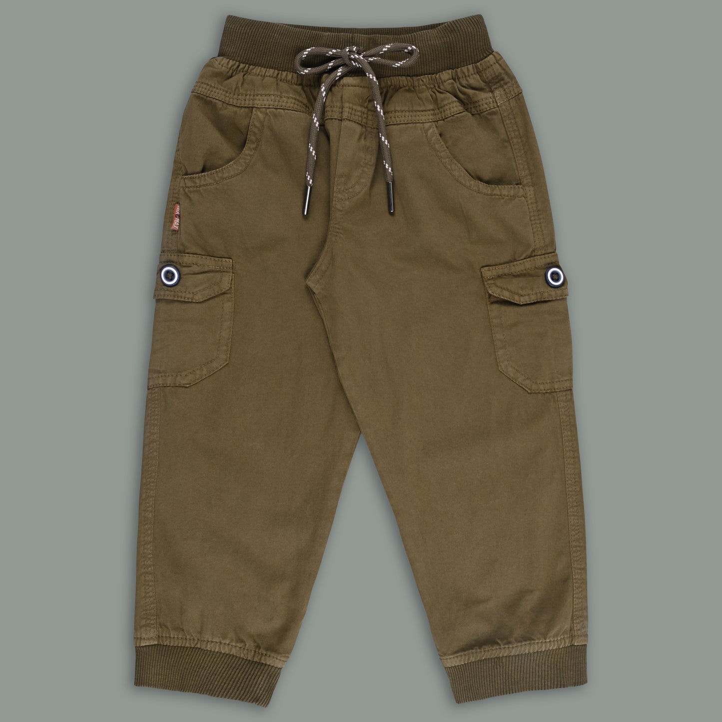Boys Cotton Cargo Tapered Fit Trouser