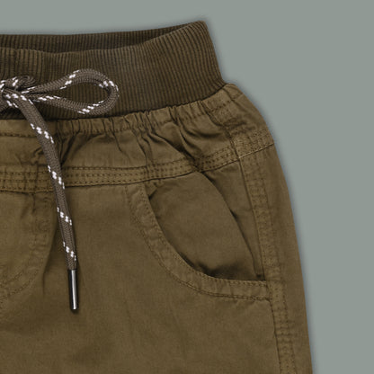 Boys Cotton Cargo Tapered Fit Trouser