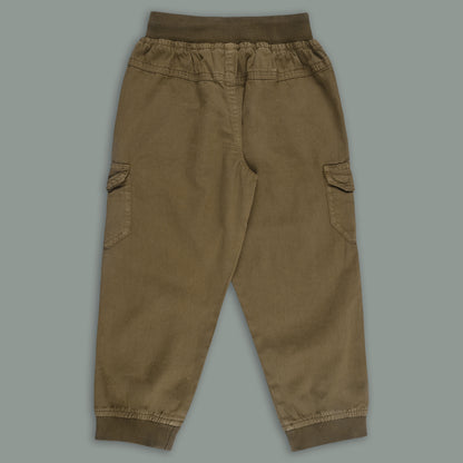 Boys Cotton Cargo Tapered Fit Trouser