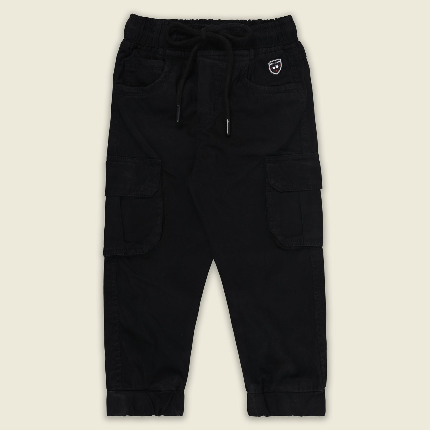 Boys Cotton Denim Cargo Joggers – Soft & Stretchable Pants