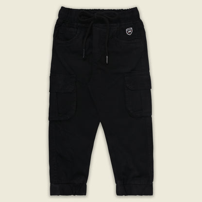 Boys Cotton Denim Cargo Joggers – Soft & Stretchable Pants