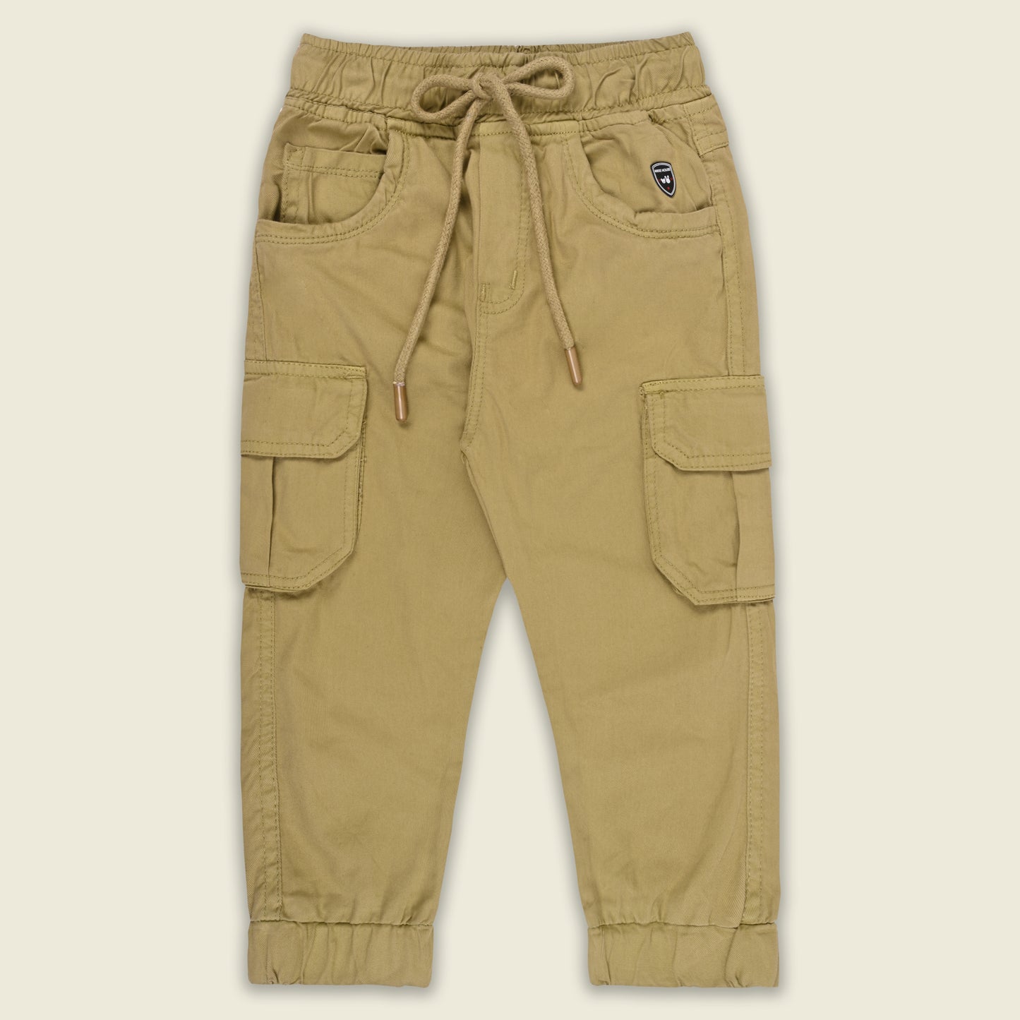 Boys Cotton Denim Cargo Joggers – Soft & Stretchable Pants
