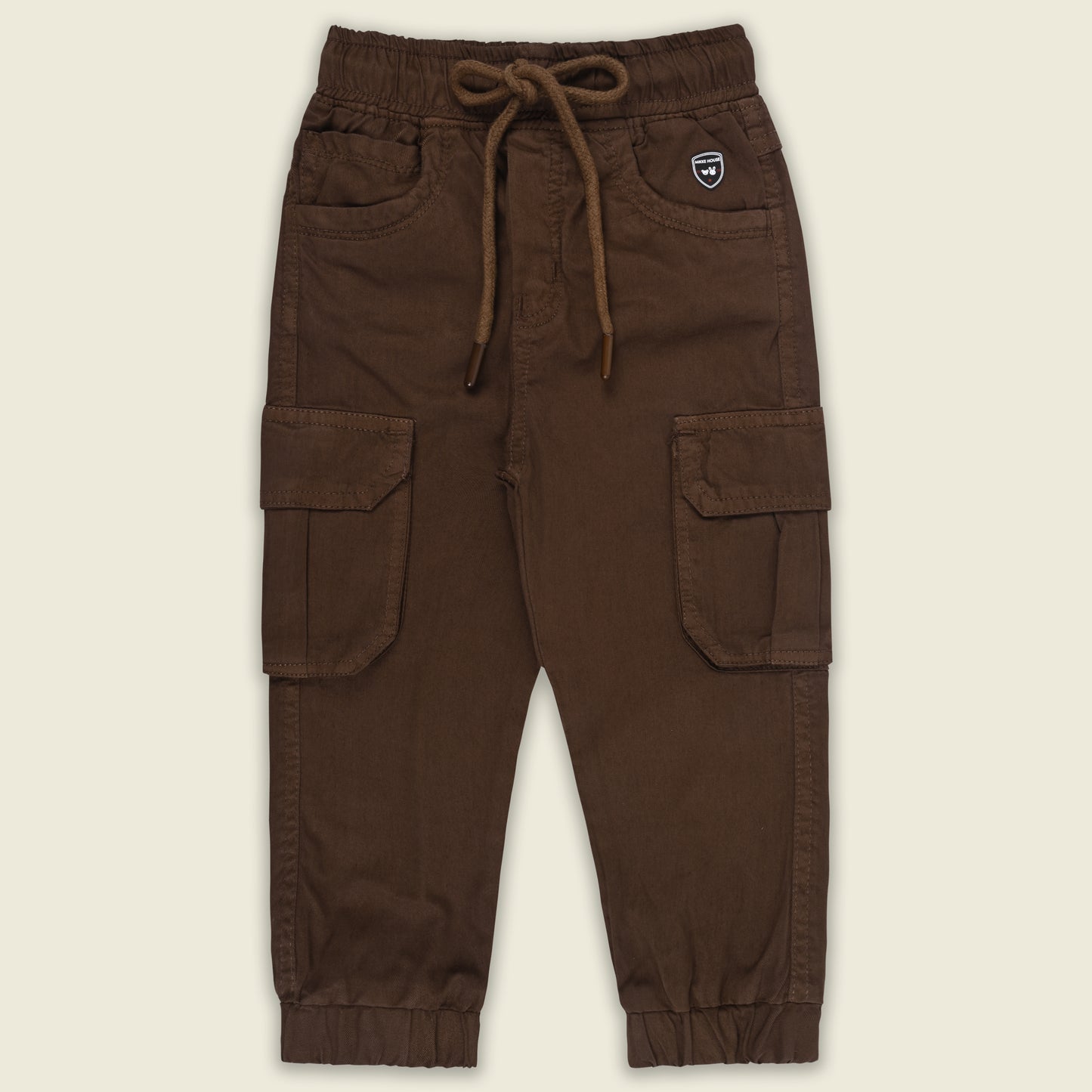 Boys Cotton Denim Cargo Joggers – Soft & Stretchable Pants