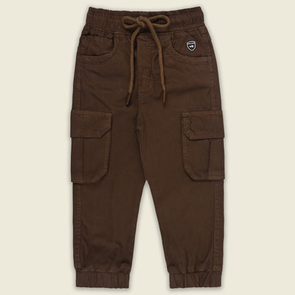 Boys Cotton Denim Cargo Joggers – Soft & Stretchable Pants