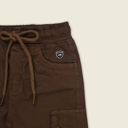 Boys Cotton Denim Cargo Joggers – Soft & Stretchable Pants