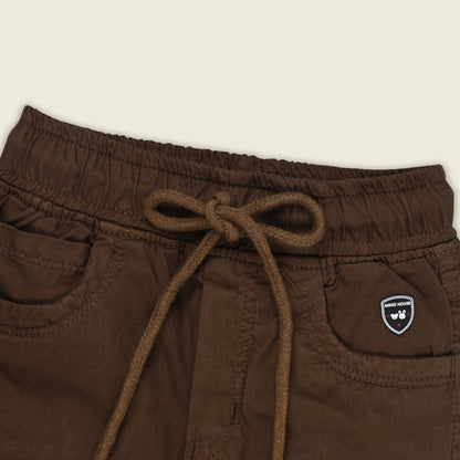 Boys Cotton Denim Cargo Joggers – Soft & Stretchable Pants