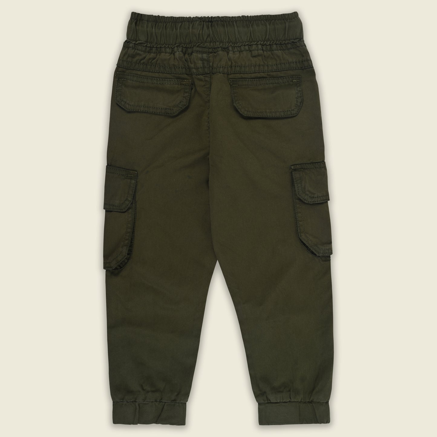 Boys Cotton Denim Cargo Joggers – Soft & Stretchable Pants
