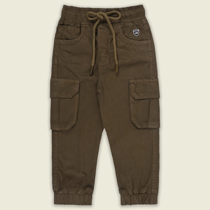 Boys Cotton Denim Cargo Joggers â€“ Soft & Stretchable Pants