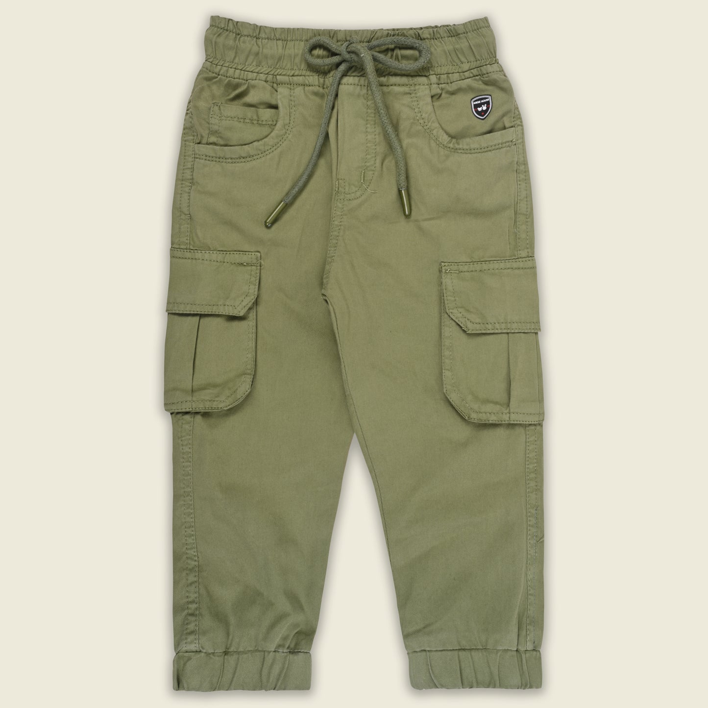 Boys Cotton Denim Cargo Joggers – Soft & Stretchable Pants